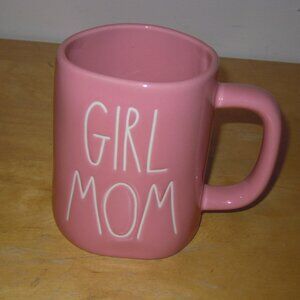 Rae Dunn Girl Mom Mug Artisan PINK by Magenta Ceramic Coffee Cup
